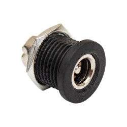 ADAPTÖR FİŞİ İÇİ METAL 12 MM YUVARLAK SOMUNLU DC 2.1MM ŞASE (IC-258C) - 1