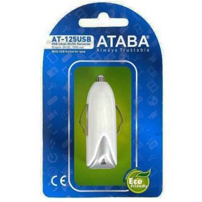 ATABA AT-125 USB 12V GİRİŞ 5 VOLT 1000 MA ARAÇ ÇAKMAK USB ŞARJ - 3