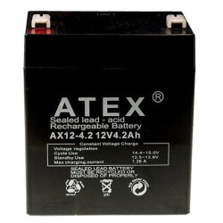 ATEX AX12-4.2 12 VOLT - 4.2 AMPER AKÜ (90 X 70 X 101 MM) - 1