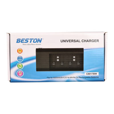 BESTON C8017BW AA/AAA/9V/C BOY/D BOY TÜM BOY PİL ŞARJ CİHAZI - 3