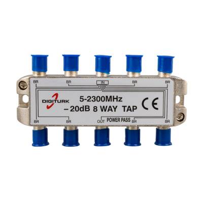 DIGITURK 5-2150 MHZ 20DB 8 YOLLU TAP SWITCH 1/8 SPLITTER - 1