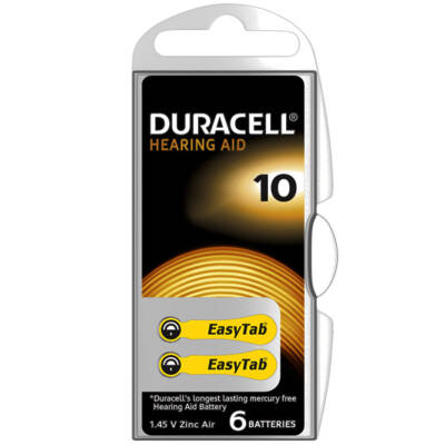 DURACELL 10 NO KULAKLIK PİLİ (6LI PAKET) - 1