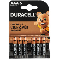 DURACELL AAA İNCE PİL (6LI PAKET FİYATI) - 1