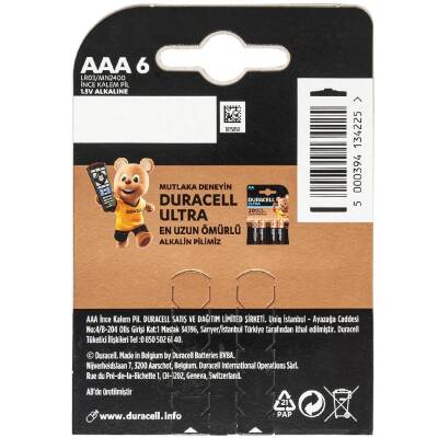 DURACELL AAA İNCE PİL (6LI PAKET FİYATI) - 2