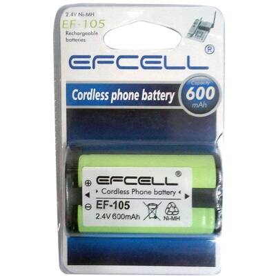 EFCELL EF-105 2.4 VOLT 600 MAH TELSİZ TELEFON PİLİ MP105 * (HHR-P105) - 3