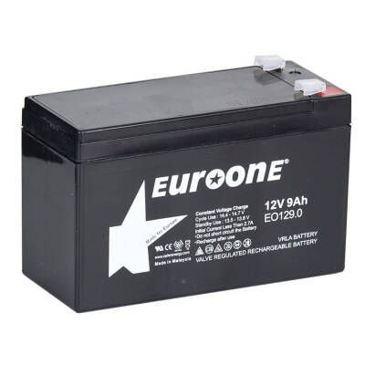 EUROONE EO-129.0 12 VOLT - 9 AMPER AKÜ (150 X 65 X 90 MM) - 1