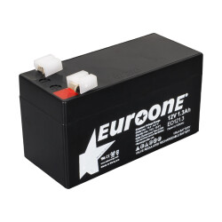 EUROONE EO121.3 12 VOLT - 1.3 AMPER AKÜ (96 X 42 X 52 MM) - 1