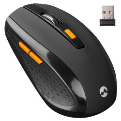 EVEREST SM-442 MACRO TUŞLU USB SİYAH 1200 DPI 2.4GHZ KABLOSUZ MOUSE FARE - 1