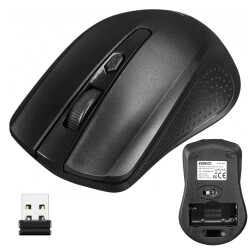 EVEREST SMW-487 USB SİYAH 2.4GHZ 1500 DPI OPTİK KABLOSUZ MOUSE - 1