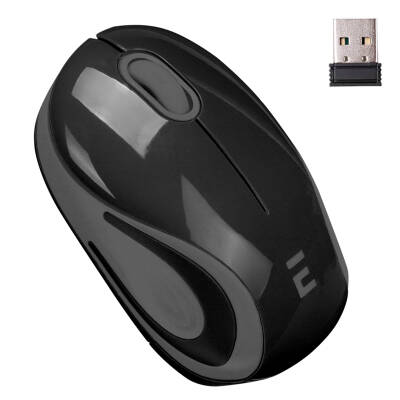 EVEREST SMW-555 USB SİYAH-GRİ 1600 DPI 2.4GHZ MİNİ KABLOSUZ MOUSE (SEYAHAT-SUNUM-GEZİ) - 1