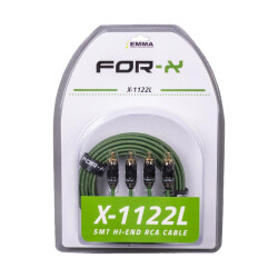 FOR-X X-1122L 2 RCA + 2 RCA BAKIR 5 METRE KABLO - 1