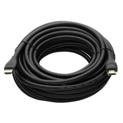 FULLY G-507FF PLASTİK DÜZ SİYAH 30 METRE GOLD POŞETLİ HDMI KABLO - 1