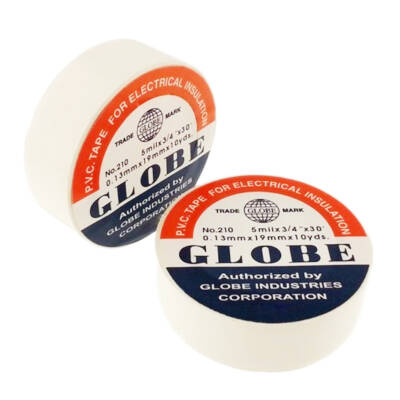 GLOBE 0.13MMX19 MM BEYAZ İZOLE BANT (10LU PAKET) - 1