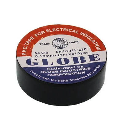 GLOBE 0.13MMX19 MM SİYAH İZOLE BANT (10LU PAKET) - 2