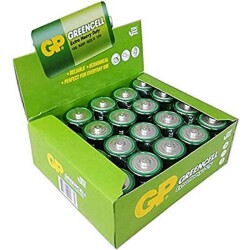 GP 13G 2S2 GREENCELL R20 BÜYÜK D BOY PİL (20Lİ PAKET) - 3