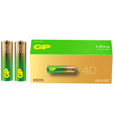 GP 15AU R6 ULTRA ALKALİN AA KALEM PİL (40LI PAKET FİYATI) - 1