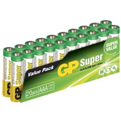 GP 24A-2VS20 AAA/LR03 SUPER ALKALİN AAA İNCE KALEM PİL (20Lİ PAKET) - 2