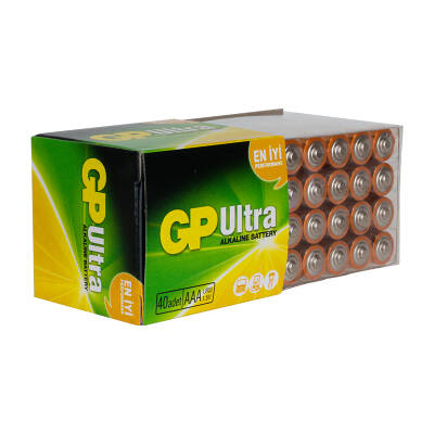 GP 24AU R03 ULTRA ALKALİN AAA İNCE KALEM (40LI PAKET FİYATI) - 1