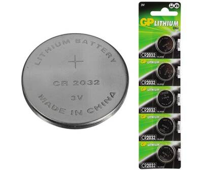 GP CR2032 3 VOLT LİTYUM PARA PİL * GPCR2032-2CPU5 (GPPBL2032188)(5Lİ PAKET) - 1