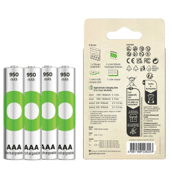 GP RECYKO B441 4 X 950 MAH R03 AAA PİLLİ ŞARJ CİHAZI (GP-B441/100HCER21-2GTLB4) - 3