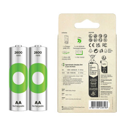 GP RECYKO E221 2 X 2600 MAH R6 AA PİLLİ PİL ŞARJ CİHAZI (GP-E221/270AHCER21-2GTLB2) - 3