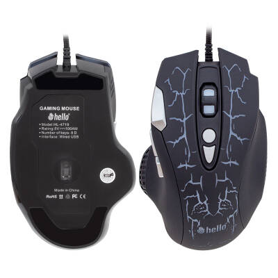 HELLO HL-4719 KABLOLU 3600 DPI 8TUŞ FONKSİYONLU GAMING MOUSE - 2