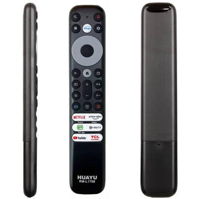 HUAYU TCL RM-L1768 SES KOMUTSUZ TCL RC902V RMR1 NETFLIX-PRIME VIDEO-GUARD-MEDIA-YOUTUBE TUŞLU LCD LED TV KUMANDASI - 1