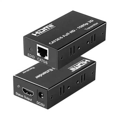 HYTECH HY-HDEX60 HDMI CAT6 60 METRE UZATICI EXTENDER - 1