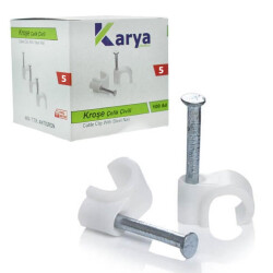 KARYA 5 NUMARA 10 MM KROŞE (100LÜ PAKET)(2X4 - 4X4 ANTİGRON KABLOLAR İÇİN) - 1