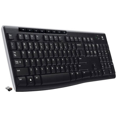 LOGITECH K270 KABLOSUZ USB SİYAH Q KLAVYE - 1