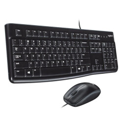 LOGITECH MK120 USB Q SİYAH KABLOLU KLAVYE+MOUSE SET - 1