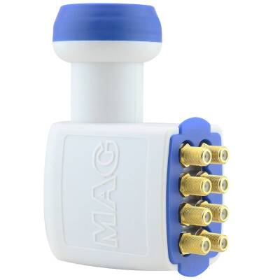 MAG SEKİZLİ LNB OCTO ALTIN UÇLU NEC CHIP 0.3DB - 1