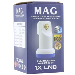 MAG TEKLİ SINGLE ALTIN UÇLU SHARP CHIP LNB 0.1DB - 2