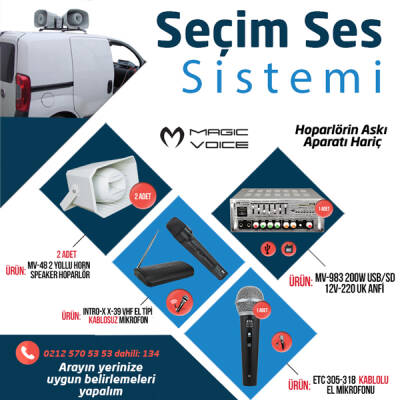 MAGICVOICE 2Lİ HORN HOPARLÖRLÜ SEÇİM SETİ - 1