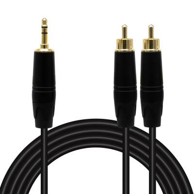 MAGİCVOİCE LD387A 2XRCA ERKEK + 3.5 MM STEREO ERKEK 1.5 METRE KABLO - 1