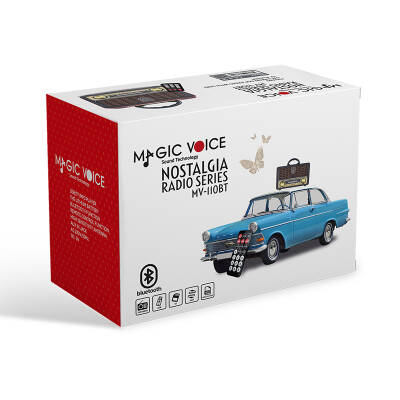 MAGICVOICE MV-110BT USB/SD/FM/BLUETOOTH DESTEKLİ NOSTALJİK RADYO - 3