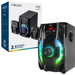 MİKADO MD-415BT RGB 2+1 20 WATT BASSLI FM/BT/SD/USB BLUETOOTH SES SİSTEMİ MULTİMEDYA HOPARLÖR - 3