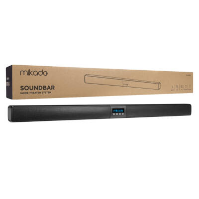 MIKADO MD-SB102 SİYAH 2X10W 12V/1.5A BT+USB+AUX+TF KARTLI EV SİNEMA SOUNDBAR HOPARLÖR - 4