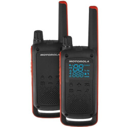 MOTOROLA TLKR-T82 SİYAH PMR EL TELSİZİ 2Lİ PAKET (10 KM) - 1