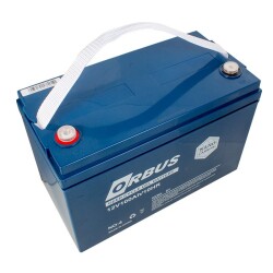 ORBUS 12 VOLT - 100 AMPER KARBON JEL TİP AKÜ (330 X 173 X 212 MM) - 2