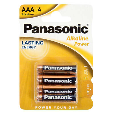 PANASONİC LR03 ALKALİN 1.5 VOLT POWER AAA 4LÜ İNCE KALEM PİL - 1