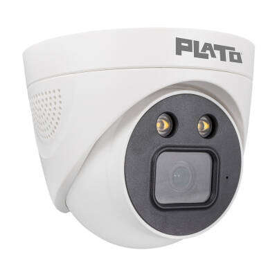 PLATO PL-22996 5MP COLOR VU MİKROFONLU 3.6 MM 2 ATOM LED PLASTİK KASA AHD DOME KAMERA - 2