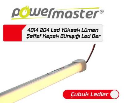 POWERMASTER 4014 204 LED ŞEFFAF KAPAK YÜKSEK LÜMEN GÜN IŞIĞI LEDBAR - 1