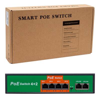 POWERMASTER 4+2 PORT 10/100 MBPS 72 WATT POE ETHERNET SWITCH - 3