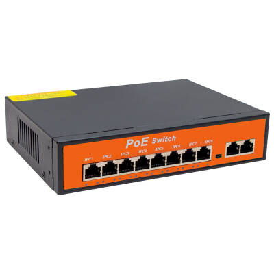 POWERMASTER 8+2 PORT 10/100 MBPS 96 WATT POE ETHERNET SWITCH - 1