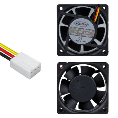 POWERMASTER IC-216 FIRÇASIZ DC FAN 60X60X25MM 12 VOLT 3 PİN V1 - 1