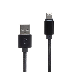 POWERMASTER METAL ÖRGÜLÜ LIGHTNING USB DATA VE ŞARJ KABLOSU - 1