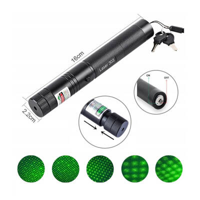 POWERMASTER OM-1201 18650 PİLLİ ŞARJLI ANAHTAR EMNİYETLİ YEŞİL LAZER POINTER (50 KM) - 2