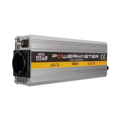 POWERMASTER PM-11149 12 VOLT - 1000 WATT MODIFIED SINUS INVERTER (10-15V ARASI-220V AC) - 1