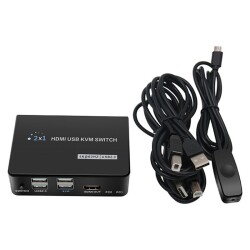 POWERMASTER PM-11789 4K HDMI USB KVM SWITCH 2X1 - 3